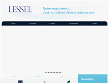 Tablet Screenshot of lessel-group.com
